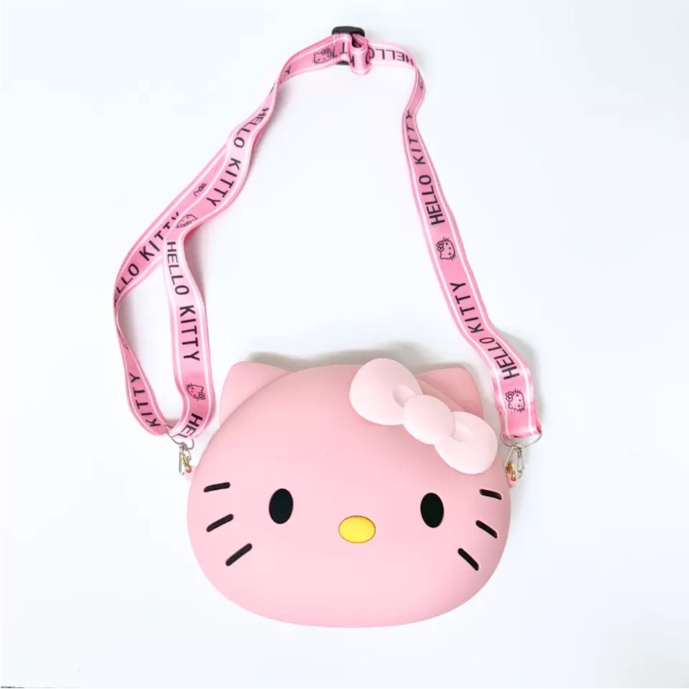 Large Hello Kitty Silicone Adjustable Crossbody Bag